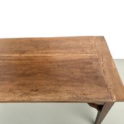 Farm table, old solid oak dough trough, France, around 1920.