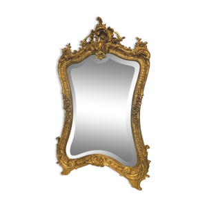 miroir rocaille de style - louis