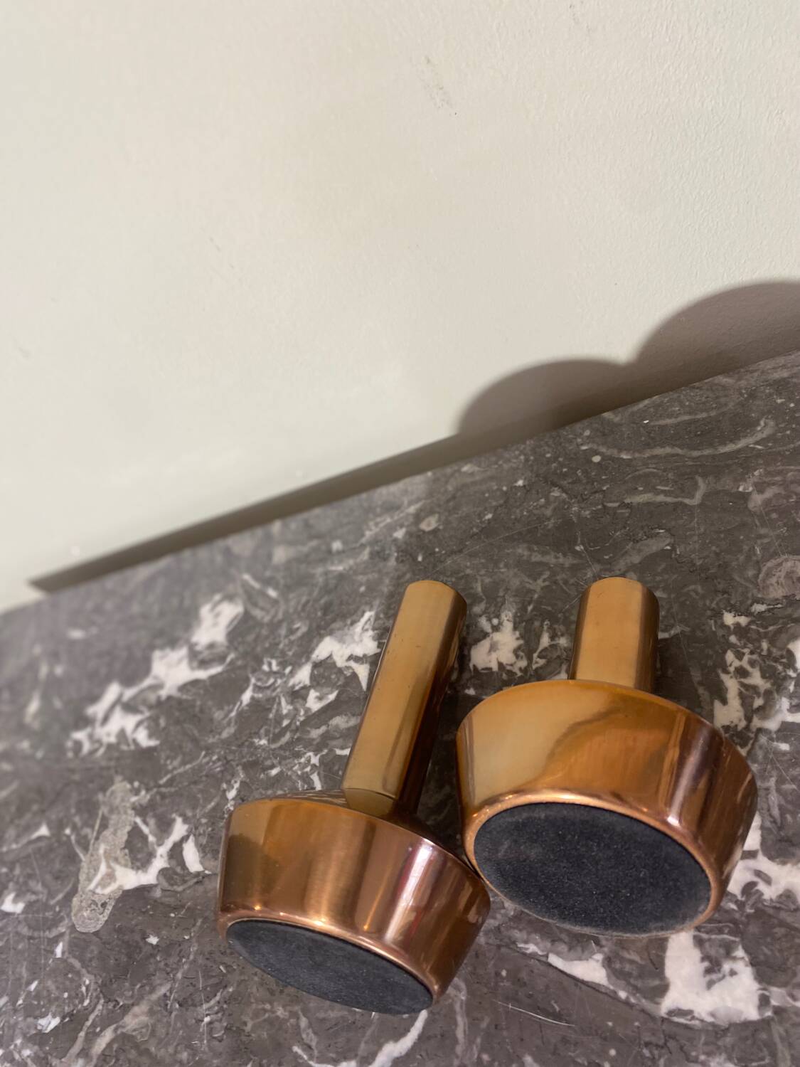 Designer candle holder duo