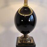Very beautiful large 1970's egg lamp Le Dauphin in Murano glass and brass
