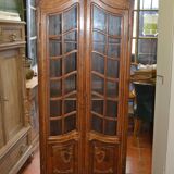 LOUIS XV style display case in beech / small library