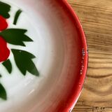 Enamelled dish vintage flowers