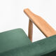 Fauteuil B-7727 polonais en velours vert années 1970.