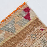 3x11 pale orange turkish vintage runner rug 75x332cm
