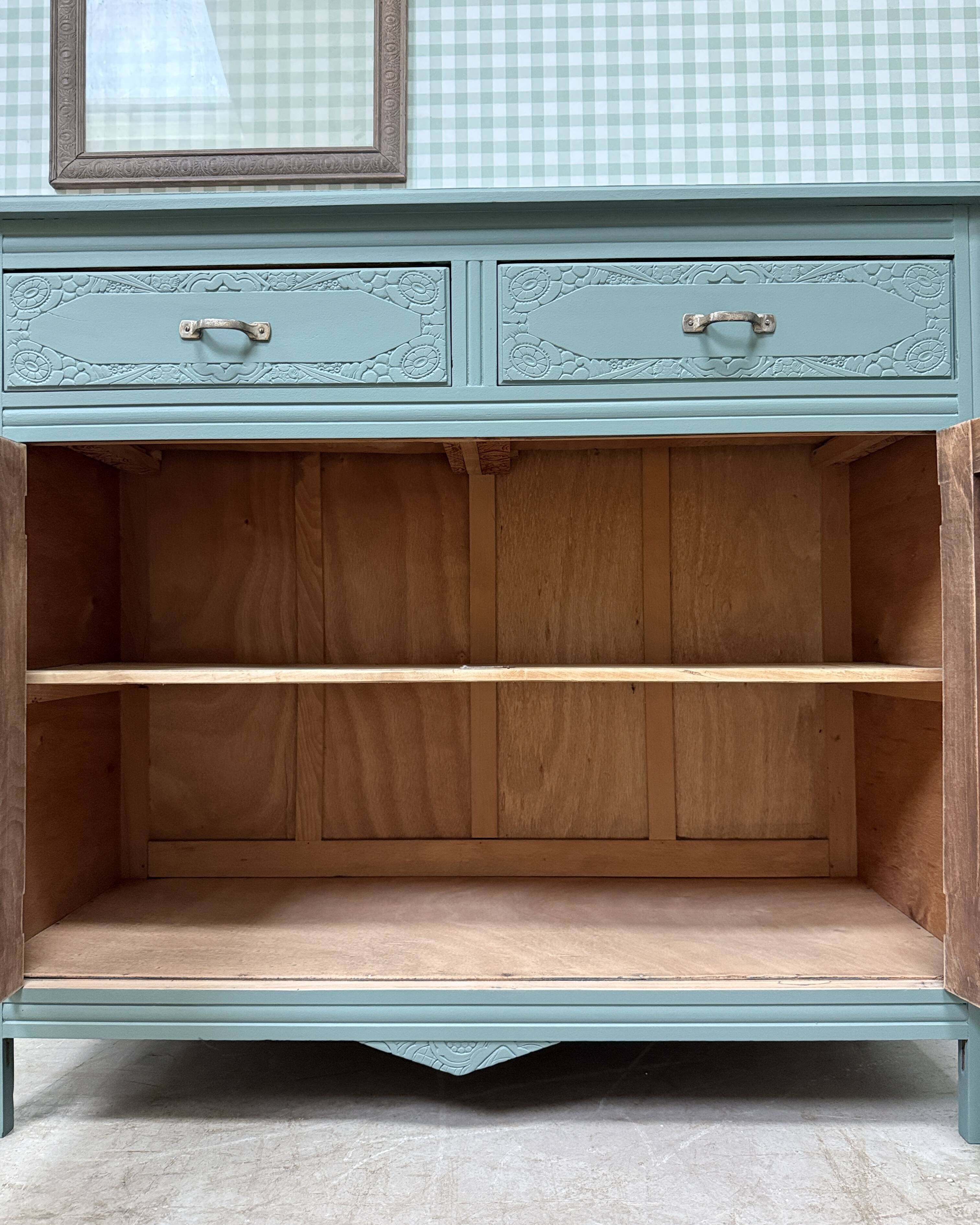 Buffet art déco vert (rénové)