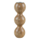 Turned wooden candlestick organic form 1970s European craftsmanship