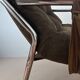 Pixi armchair by Gillis Lundgren for IKEA in chrome and brown velvet, 1974