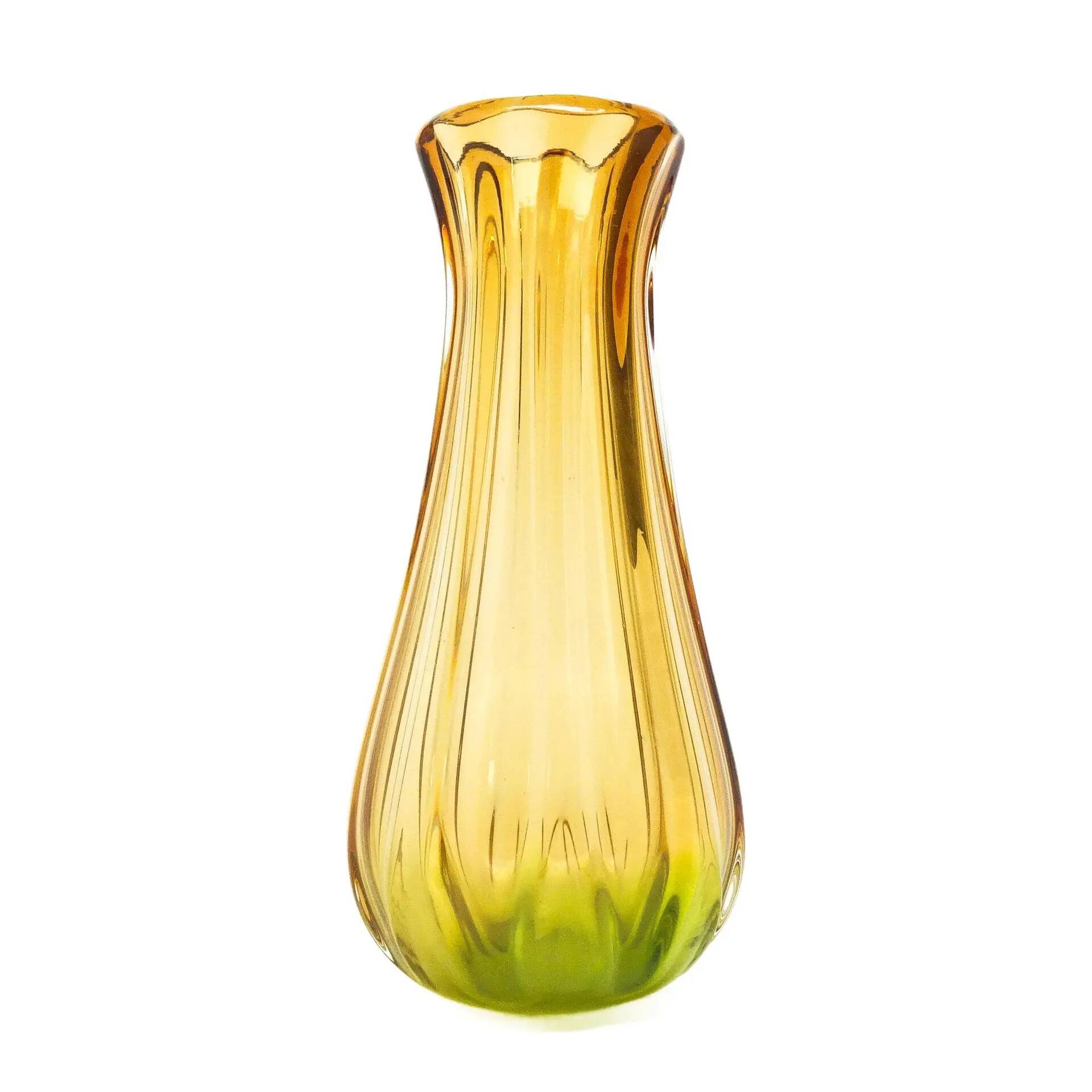 Vase Murano Sommerso, design moderne du milieu du siècle, en verre, conçu par F. Poli, Italie, années 1950.