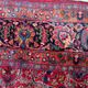 1920s Handmade Antique Wool Floral Rug, Red & Navy, 313 × 396 cm - 1C1303