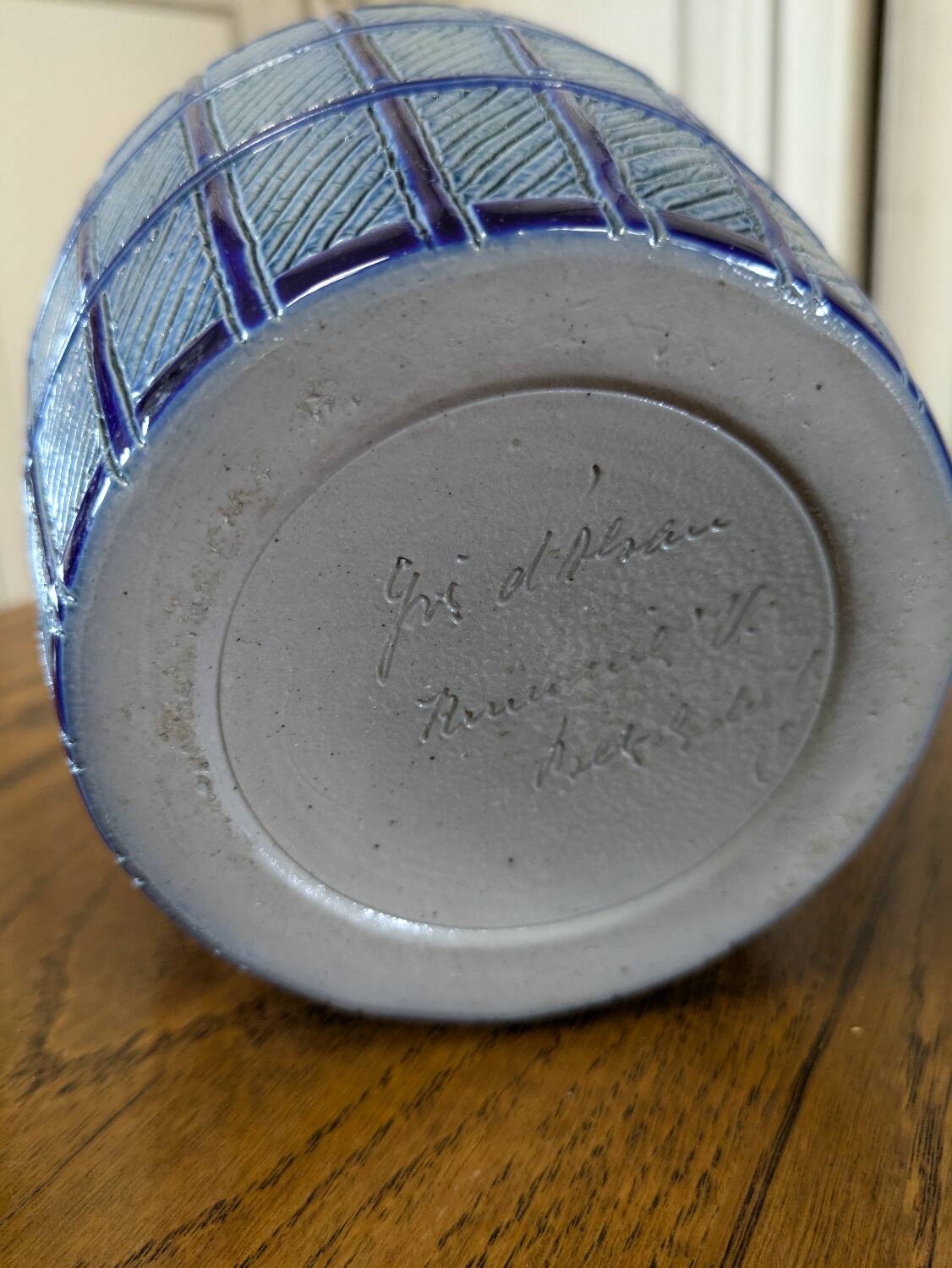 Alsace stoneware bottle