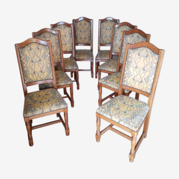 Suite of 8 chairs