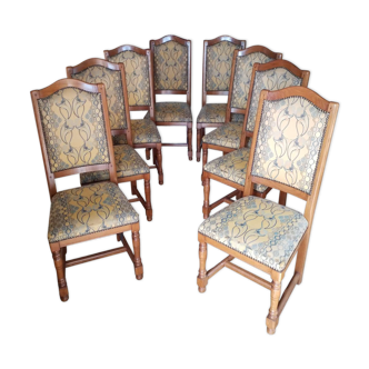 Suite of 8 chairs