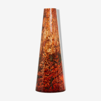 Glass vase of murano around 1970