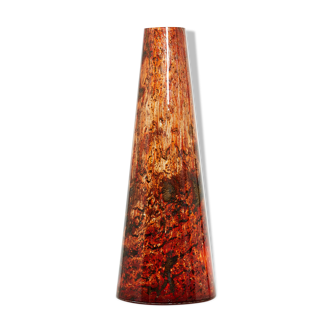 Glass vase of murano around 1970