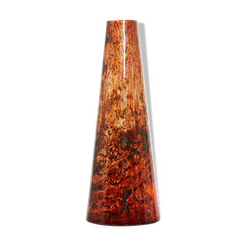 Glass vase of murano around 1970