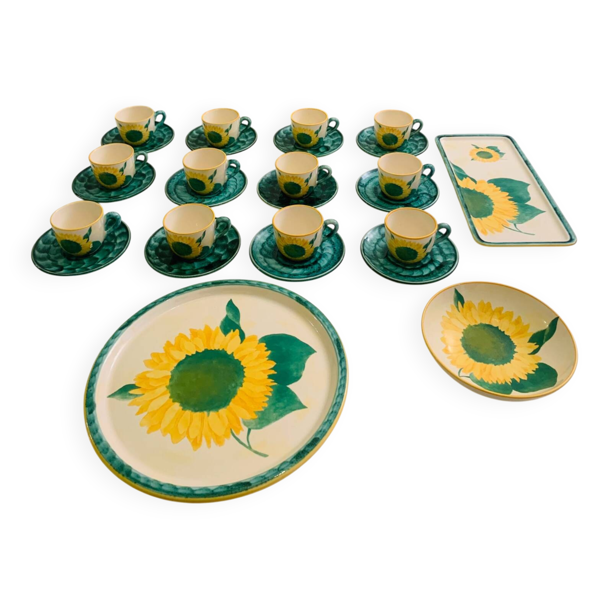 Coffee/Tea Service and Trays Lunéville/Saint Clément