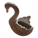 Swan ceramic pot