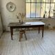 Table de ferme chêne 1950 pieds fuseaux