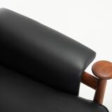 Bwana Lounge Chair and ottoman by Finn Juhl for France & Son, Denmark, 1960s