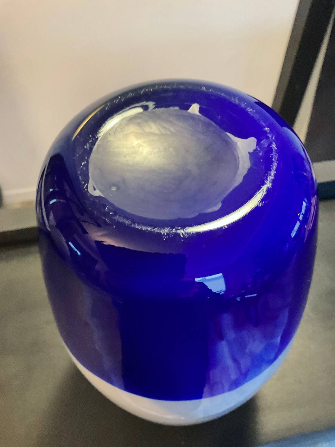 Murano blown glass vase