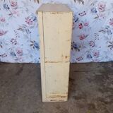 Antique workshop storage cabinet with one door