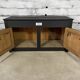 Black patina low sideboard