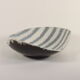 Striped ceramic vide-poche bowl by Carstens Tönnieshof, Germany 1950s.