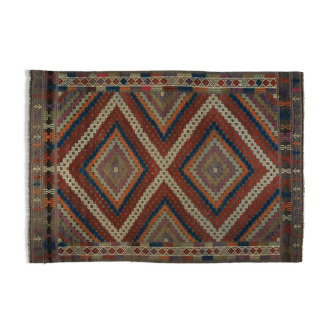 Anatolian handmade kilim rug 260 cm x 183 cm