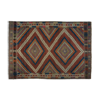 Tapis kilim anatolien fait à la main 260 cm x 183 cm