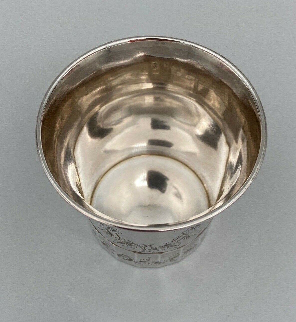 Timpani solid silver floral decoration 1900 poincon minerva