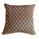 Navy blue and orange Kachin cushion cover (RIDA)
