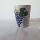 Vintage cup Fortuné Schmitter - Betschdorf salt-glazed stoneware - grape decoration
