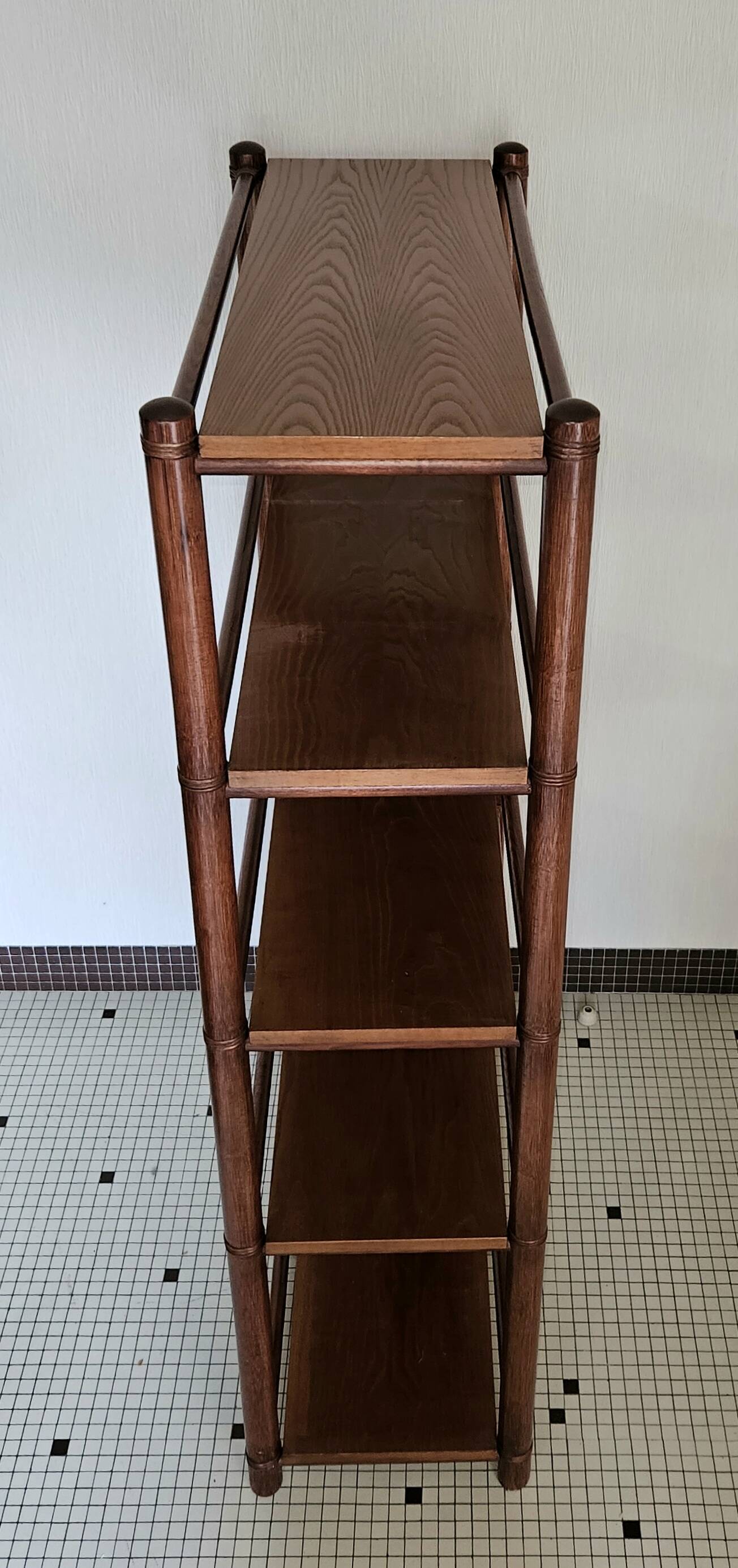 Vintage bamboo shelf 148cm