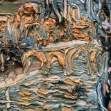 Tableau paysage pont XXe