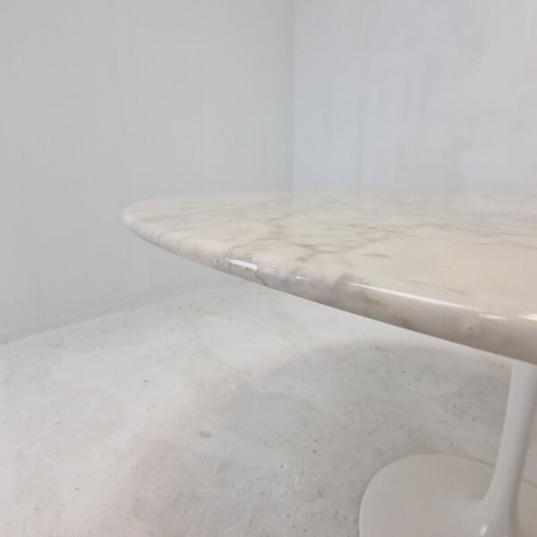Table de Salle à Manger Knoll en Marbre avec 5 chaises par Eero Saarinen, 1960s