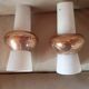 2 Abats jour verre  1950