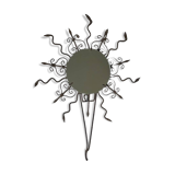 Miroir soleil lumineux en  fer forgé