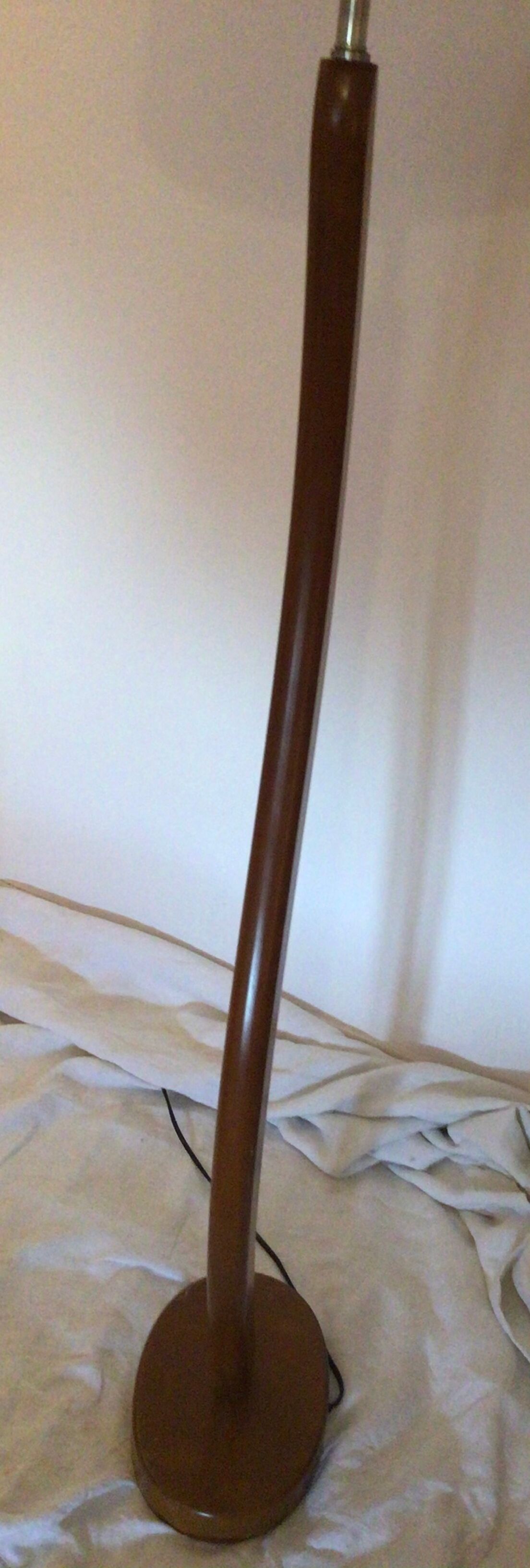 Vintage streetlight in stylized shape wood