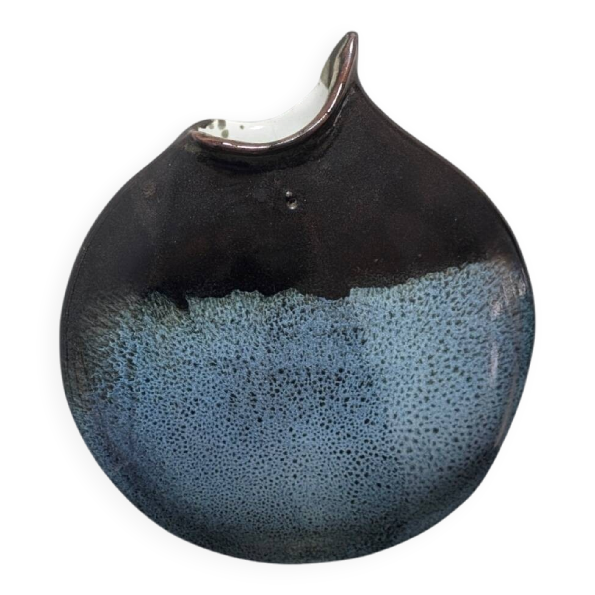 Wall vase in ceramic signed Liévois – piece of French craftsmanship