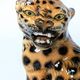 Porcelain Leopard Figurine | Ronzan Italy | 1960s