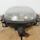 Black Industrial Cast Iron Wall or Ceiling Light from Elektrosvit, 1960s