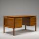 Mid-Century Teak Freestanding Desk from GV Møbler, 1970s