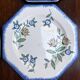 Set of 6 antique octagonal plates Longwy – Old Longwy