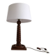 Art Deco Lamp Rosewood Carved