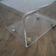 Table basse vintage en plexiglas 1970
