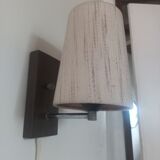 Vintage scandinavian wooden wall lamp