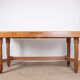 Large extendable dining table, 320 cm, in oak, Guillerme and Chambron.