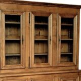 Vaisselier, Bibliothèque en merisier massif sablé