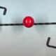 Coat rack hook wrought iron and wood