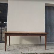 Table de Ferme rustique en merisier massif 19éme - 1m91.5